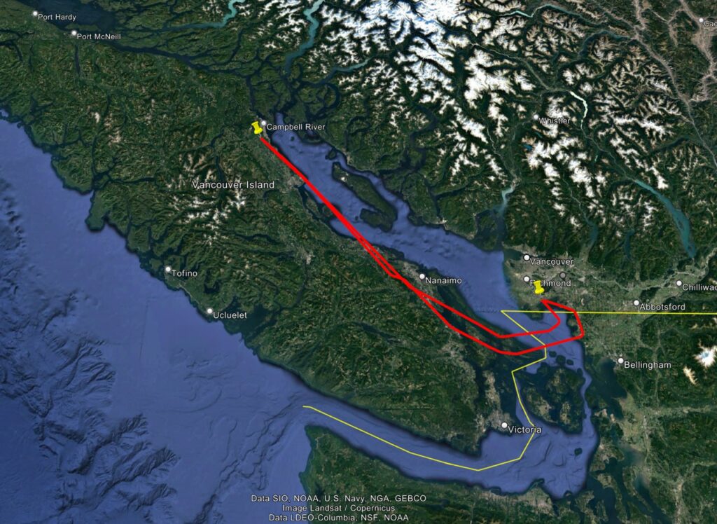 EducAir Trip1: Campbell River
